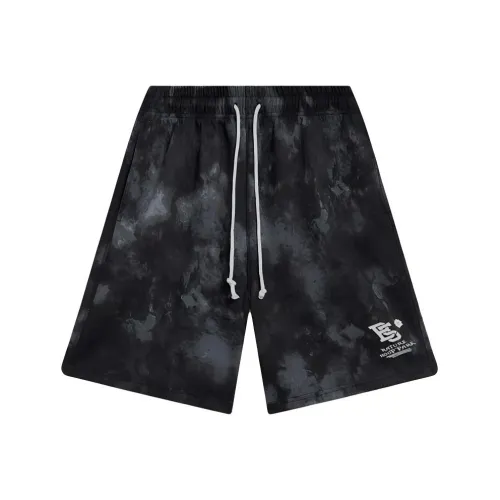 Шорты для спорта с подкладкой мужские с принтом "Черный повсюду"