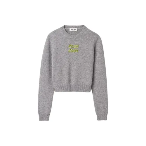 MIU MIU Серый Женские Свитеры