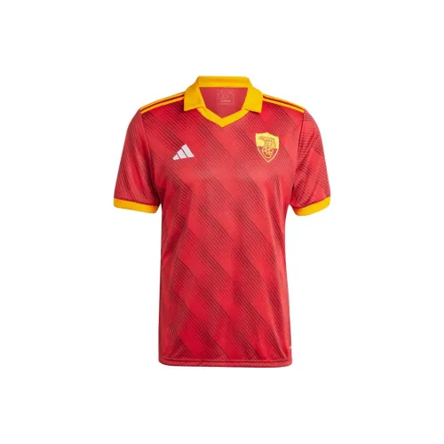 Adidas 23 24 Season Roma Team Football Jersey Men's Victory Red Adidas 23 24 Сезон Roma Команда Футбол Джерси Мужской Победа Красный