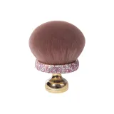 Розовый ромб, гриб, голова, макияж, щетка