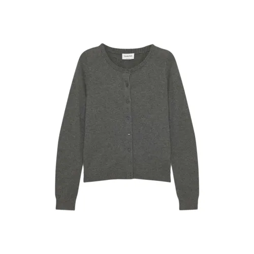 ARITZIA Sunday Best Biscotti Кардиган Свитер Женские Heather Charcoal Фиби Женнан Уголь