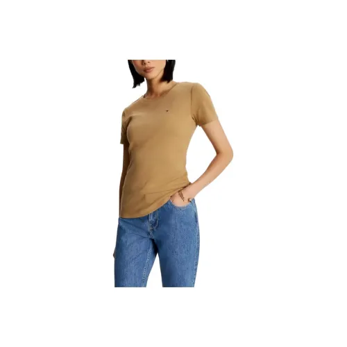 Tommy Hilfiger Essential Favorite Crewneck T-Shirt T-Shirt T-Shirt Женская Коричневый