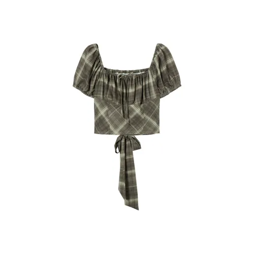 EPTISON WOMAN Chaotic Romance Collection Рукав буф Кружево Вверх Укороченный Топ для горячей девушки Женские