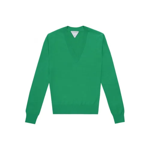 Bottega Veneta FW21 Slim Fit Свитер Женский Зеленый