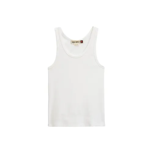 ZARA Белые Женские Майки