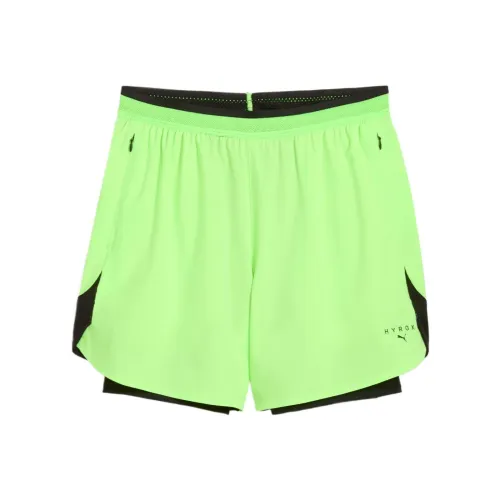 PUMA HYROX Спортивные шорты Мужские Зеленые
