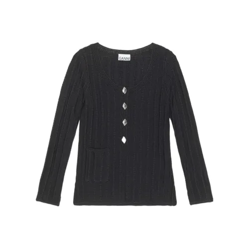 GANNI FW22 Свитер Женский Черный