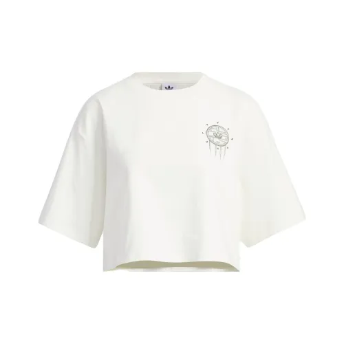 adidas originals TOC Нефритовый белый Женские Короткие топы