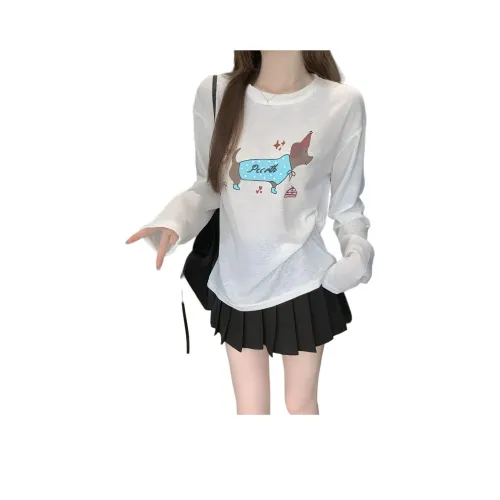 Mu Xiao Xin T-рубашка Женская Белая