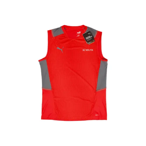 PUMA AC MILAN PUMA Тренировки Жилет Футбол Джерси Унисекс Красный