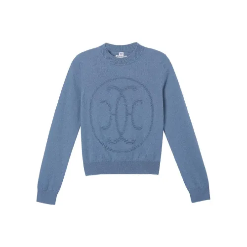 HERMES Синий Лесной мшистый Женские Свитеры