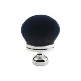 Гриб Голова Кисть для пудры Серебряный Ручка Черный