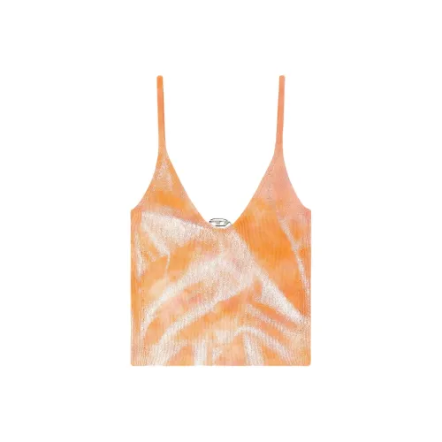 DIESEL Апельсиновые Женские Майки