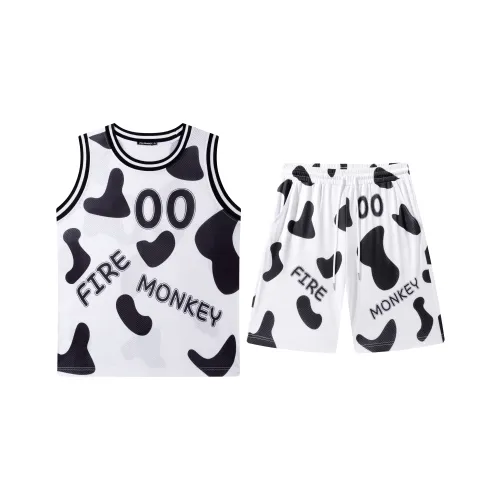FireMonkey Баскетбольный костюм унисекс черный белый