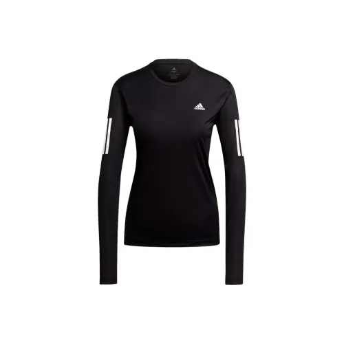 Adidas Бег Т-Рубашка Женская Черная