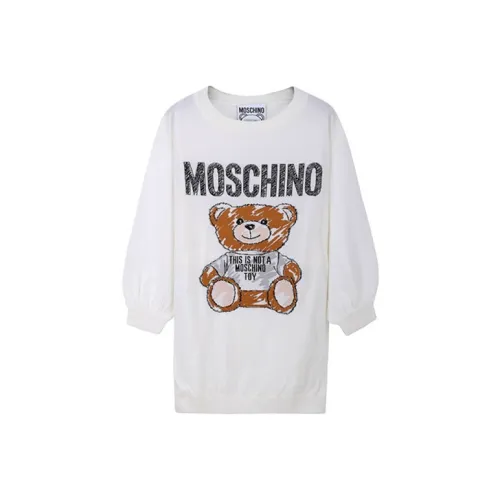 MOSCHINO Белые Женские Свитеры
