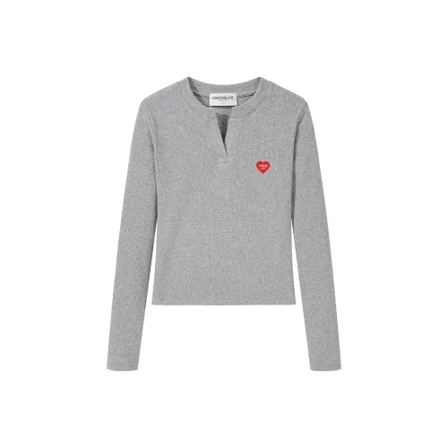 CHOCOOLATE T Рубашка Женская Серого цвета