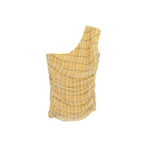 ONE PASS STUDIO Топ без рукавов Женский Желтый