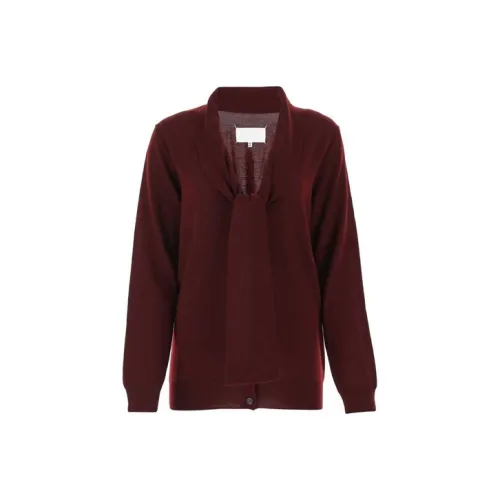 Maison Margiela Бургундские Женские Свитеры