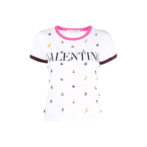 Valentino SS22 Стандартная T-рубашка Женская Белая