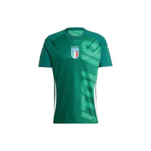 Adidas Italy PRE Match Джерси Футбол Джерси Мужской Темно-зеленый