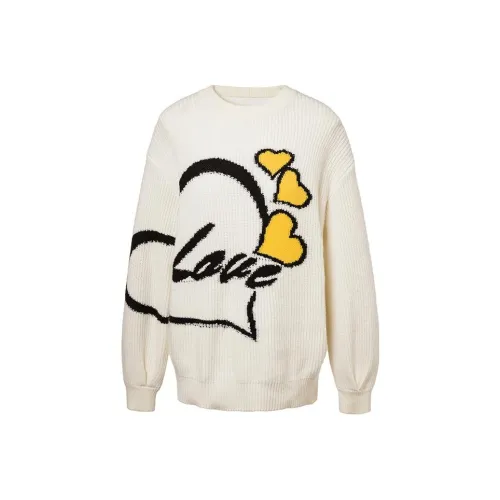 LOFT SHINE Свободный крой Свитер Женская Белая