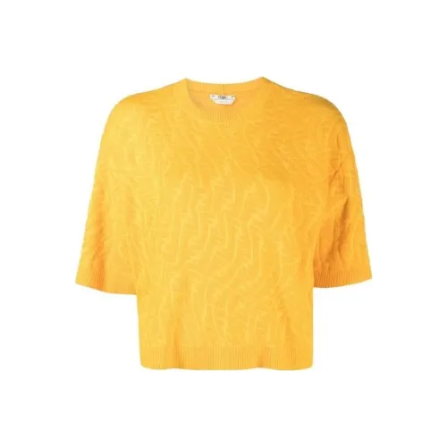 FENDI Апельсин Женские Короткие Топы