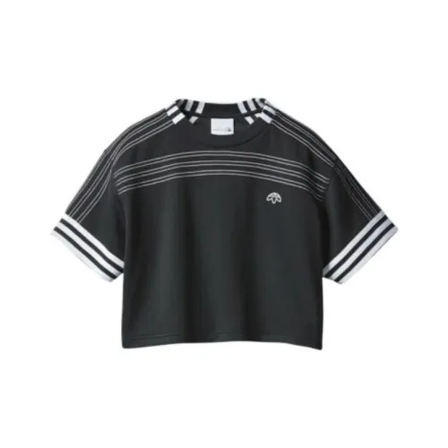 adidas originals alexander wang Co Фирменный черный Женские футболки