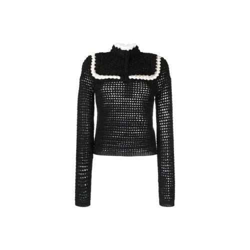 SAINT LAURENT FW21 Slim Fit Свитер Женский Черный