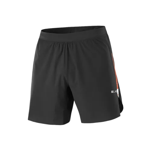 SALOMON S LAB Спортивные шорты Мужские Темно-черный Пламя Красный