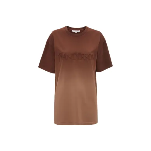 JW Anderson Коричневые Женские Т-рубашки