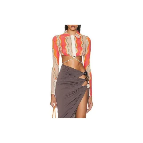 Jacquemus Апельсин Женские Короткие Топы