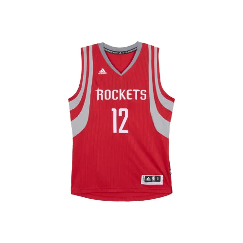 Adidas Баскетбольная Джерси Унисекс Красная Серый