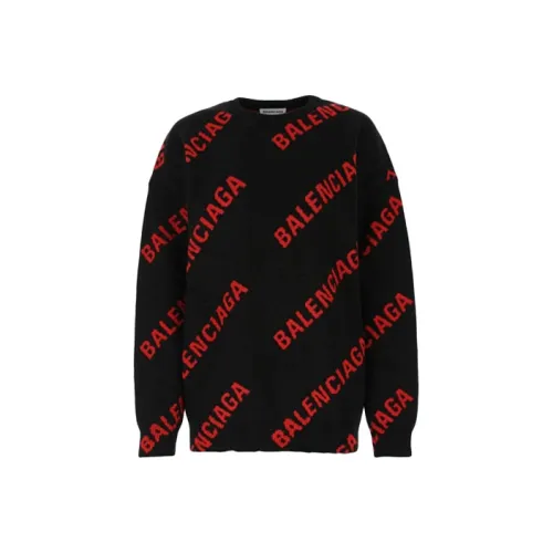 Balenciaga Свободный крой Свитер Женский Черный