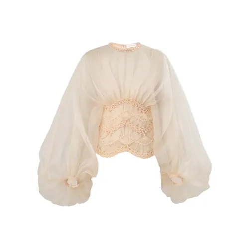 Zimmermann Крем Женские Короткие Топы