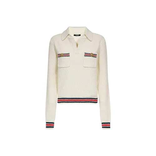 BALMAIN Белые Женские Свитеры