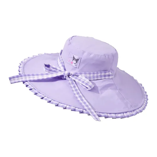 Sanrio Kulomi Полиэстер + Шляпы-бasket из хлопка Унисекс