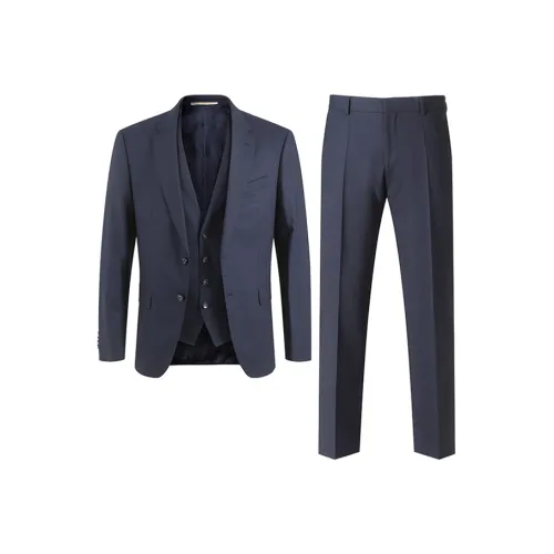 Hugo Boss SS24 Бизнес-костюм Мужской Темно-синий