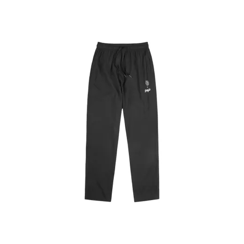 BKCXZICE Свободный крой Ледяной шелк Охлаждающий Быстросохнущий BASKETBALL SWEATPANTS Бег Тренировка Фитнес Повседневные штаны Унисекс Черный