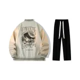 Set (Ecru Top + Black Casual Pants)  
Комплект (Экрю Топ + Черные Повседневные Штаны)