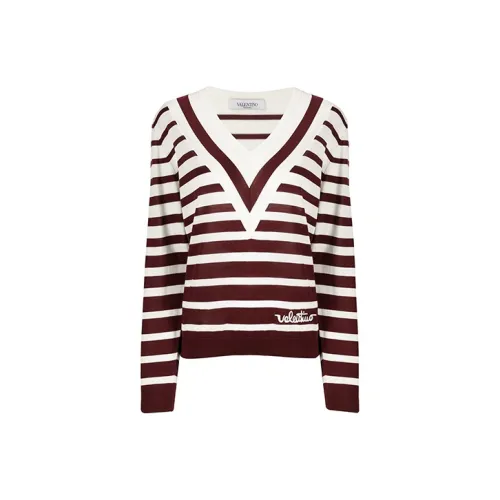 Valentino Свободный крой Свитер Женский Красный