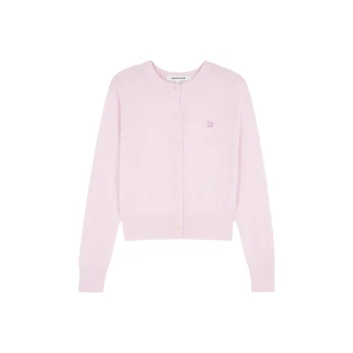 Maison Kitsune BABY FOX series SS24 Свитер Женский Светло-Розовый