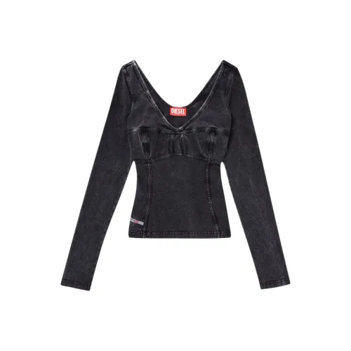 DIESEL Черные Женские Футболки