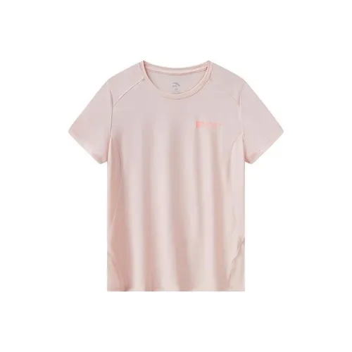 ANTA Running Collection Бег Т-Рубашка Женская Неоновый Цвет Вишневый Цветок