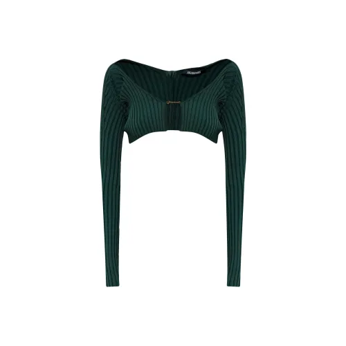 Jacquemus CROP TOP Женский Темно-зеленый
