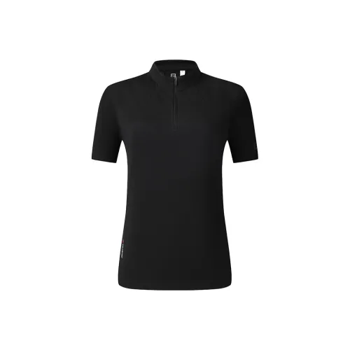 FILA Стандартная футболка женская темно-черная