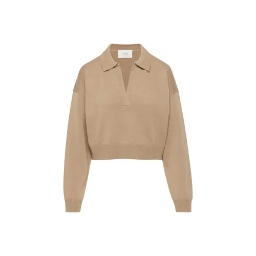 ARITZIA WILFRED Clara Merino Wool Waist Sweater Women's Gold Camel