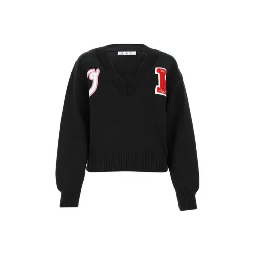 Off Белый SS21 Черный Женские Свитеры