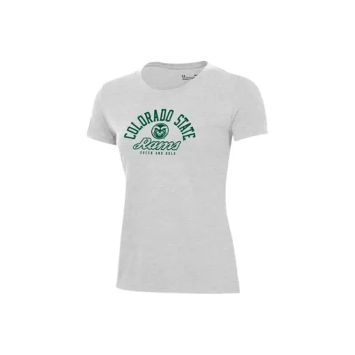 Under Armour Performance CottonCollegiate Регулярная T-рубашка Женская Серый 037