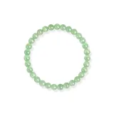 Браслет с бусинами "Good Luck" - зеленый